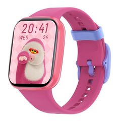  Wish 6 Kids 1.69 inch Pink – Đồng hồ thông minh chống nước IP68, Hỗ trợ nhiệm vụ & phần thưởng cho trẻ em 