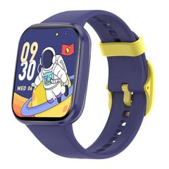  Wish 6 Kids 1.69 inch Blue – Đồng hồ thông minh chống nước IP68, Hỗ trợ nhiệm vụ & phần thưởng cho trẻ em 