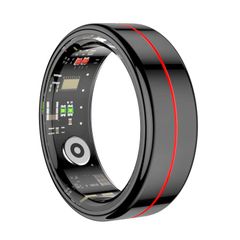  Nhẫn thông minh R04 SIZE 13 Màu Đen – Theo dõi nhịp tim, oxy máu, giấc ngủ, chụp ảnh từ xa 