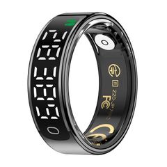 Nhẫn thông minh R13 Size 10 Màu Đen – Nhịp tim, Oxy, Giấc ngủ, Cảm biến chuyển động 