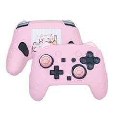  Vỏ bảo vệ bằng silicon cho tay cầm chơi game Nintendo Switch 2 Pro (Màu Hồng) 