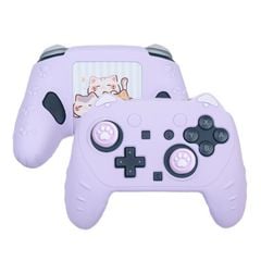  Vỏ bảo vệ bằng silicon cho tay cầm chơi game Nintendo Switch 2 Pro (Màu Tím) 