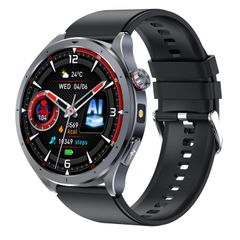  Đồng hồ thông minh ET472 Black - Bluetooth màn hình màu 1,53 inch, dây đeo silicon, hỗ trợ AI-GPT, Hỏi và Đáp thông minh 
