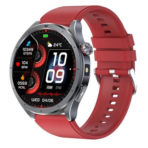 Đồng hồ thông minh ET472 Red - Bluetooth màn hình màu 1,53 inch, dây đeo silicon, hỗ trợ AI-GPT, Hỏi và Đáp thông minh