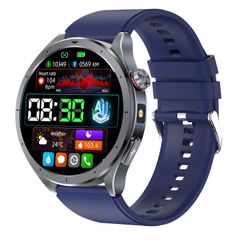  Đồng hồ thông minh ET472 Blue - Bluetooth màn hình màu 1,53 inch, dây đeo silicon, hỗ trợ AI-GPT, Hỏi và Đáp thông minh 