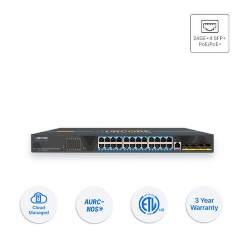 Thiết bị Switch doanh nghiệp Aurcore AES4001P 24 x GE