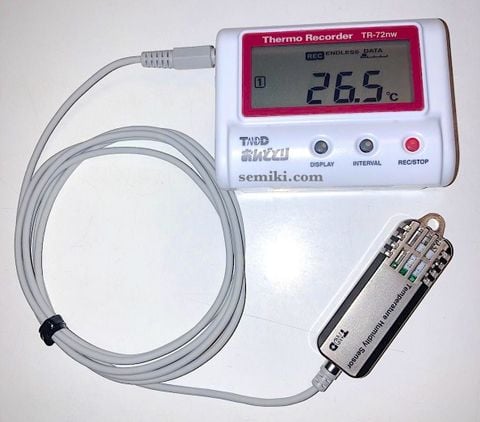T&D TR-72NW-S nhiệt ẩm kế điện tử tự ghi (25 ~70°C /99%RH)