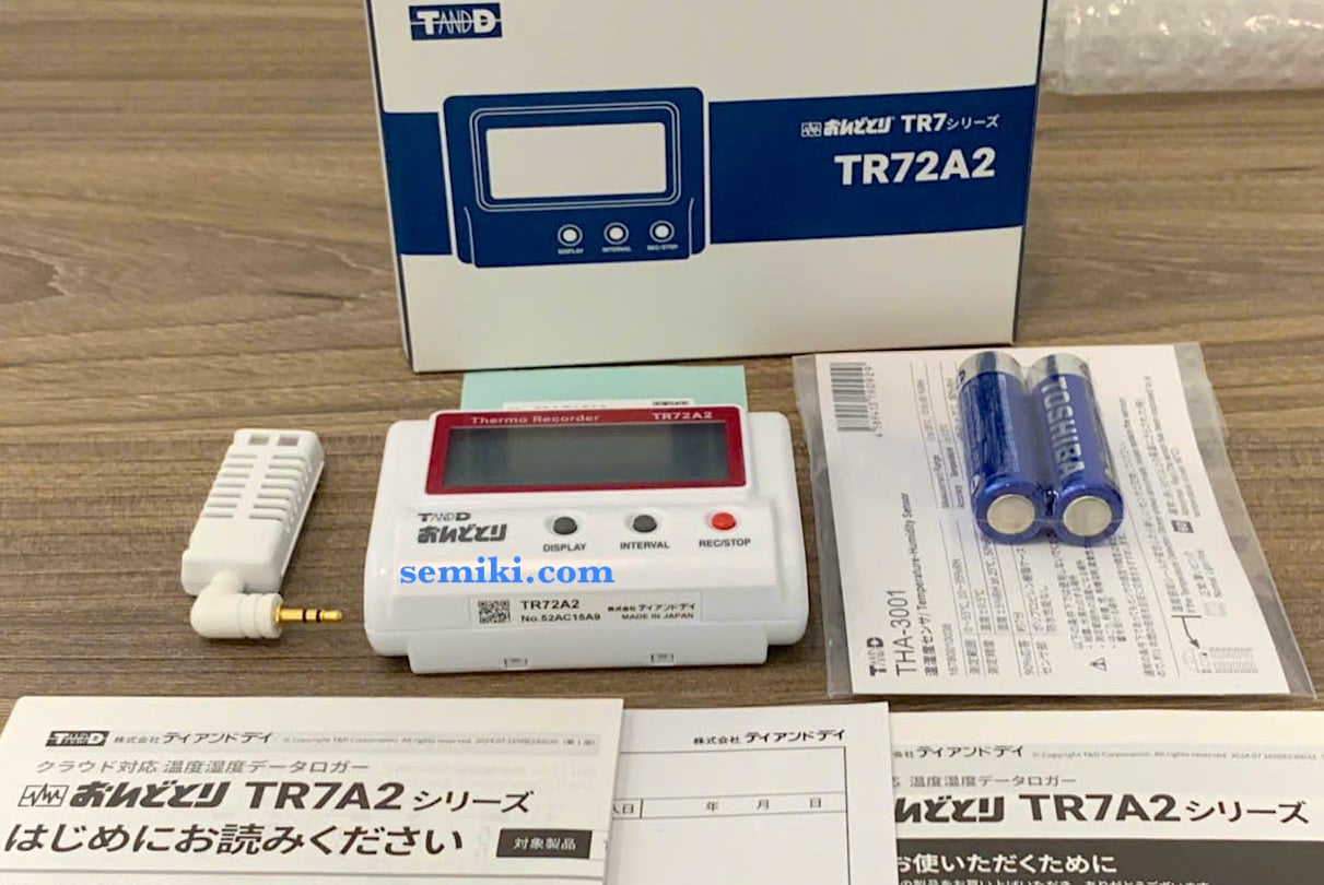 Ảnh minh họa T&D TR72A2 bộ ghi dữ liệu nhiệt độ, độ ẩm 0 ~55°C/10 ~95% RH 2
