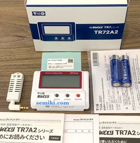 T&D TR72A2 bộ ghi dữ liệu nhiệt độ, độ ẩm 0 ~55°C/10 ~95% RH