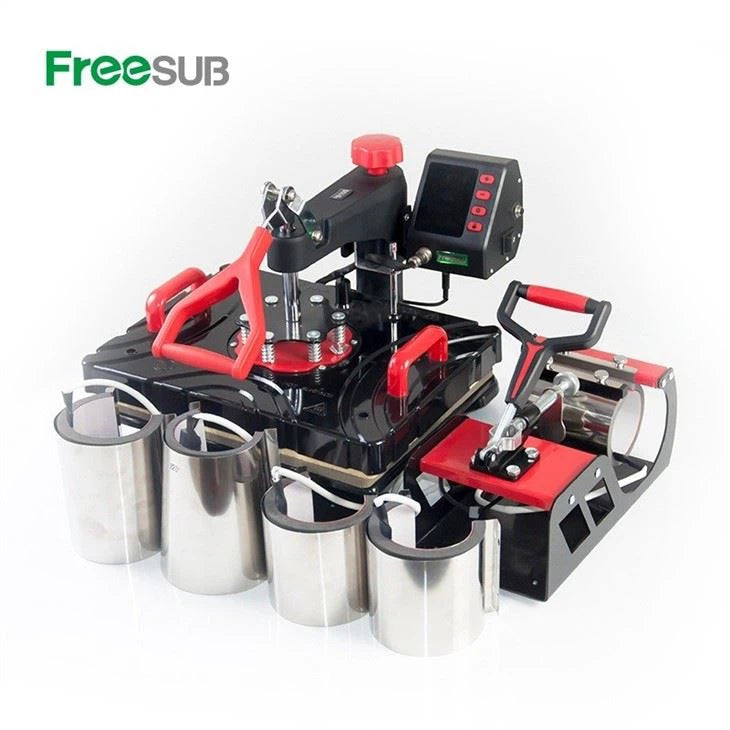 Ảnh minh họa Máy ép nhiệt đa năng 8 trong 1 Freesub P8100 – Máy ép in chuyển nhiệt cốc, áo thun 1