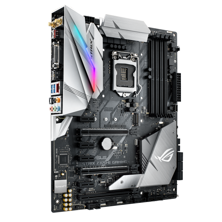 Ảnh minh họa Mainboard Asus ROG STRIX Z370-E GAMING (Chipset Intel Z370/ Socket 1151/ 4 x DDR4 DIMM/ Max 64Gb/ VGA Onboard/ Form ATX) 2