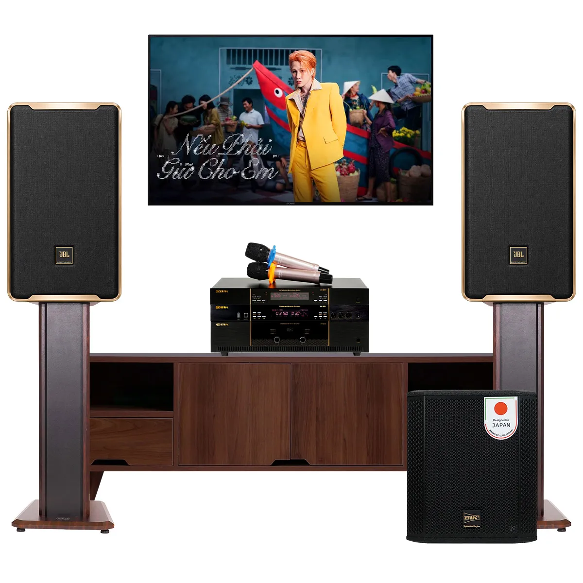 Ảnh minh họa Dàn karaoke JBL cao cấp 23 - Hot New 2027 (JBL D Ultra, BIK VK-A52, BIK VK-R51, BIK BBK-W25A, BIK VK- M51 2