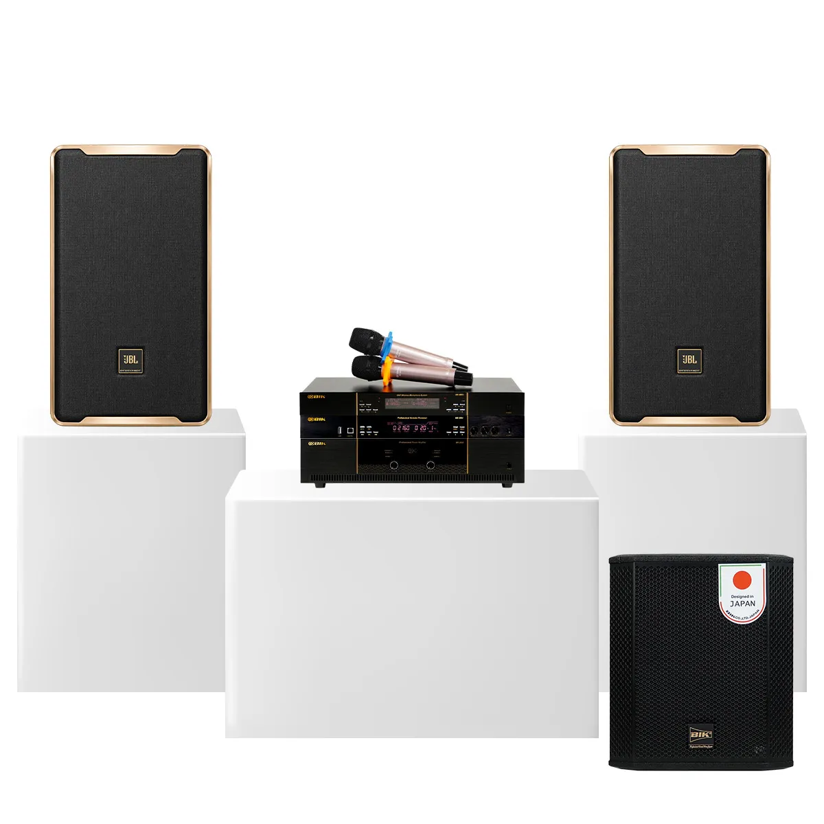 Ảnh minh họa Dàn karaoke JBL cao cấp 23 - Hot New 2027 (JBL D Ultra, BIK VK-A52, BIK VK-R51, BIK BBK-W25A, BIK VK- M51 3