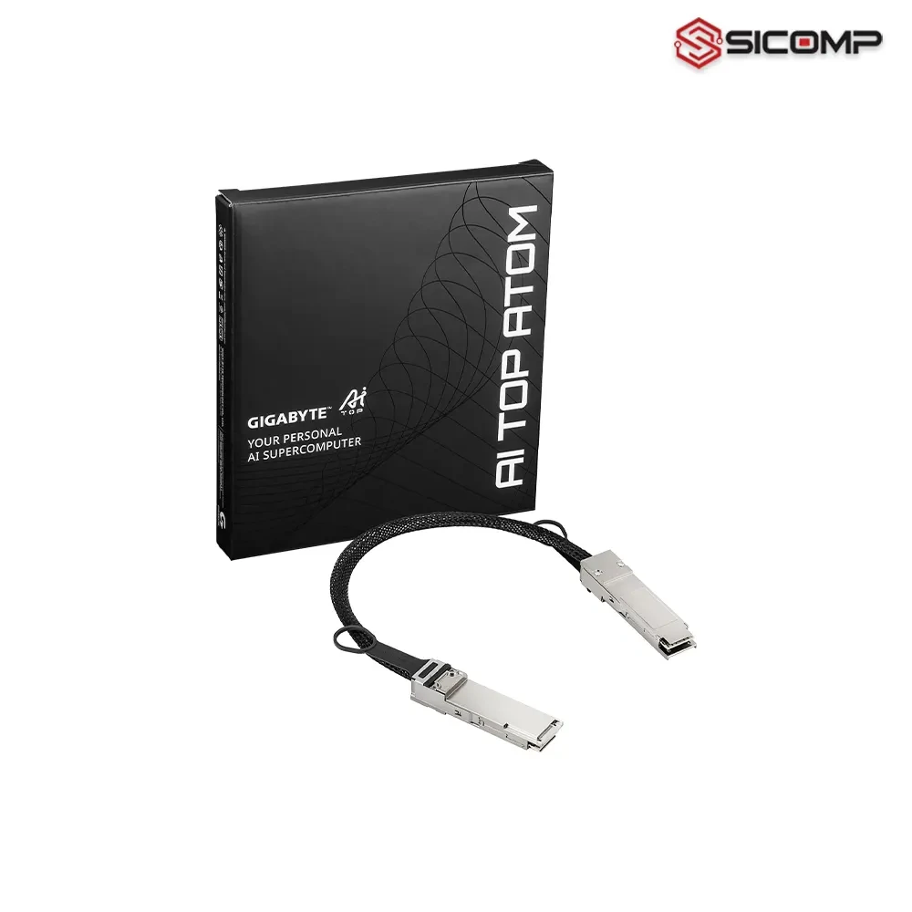 CÁP KẾT NỐI GIGABYTE ATOM NVIDIA CONNECTX-7 SMARTNIC QSFP112 TO QSFP112 40CM