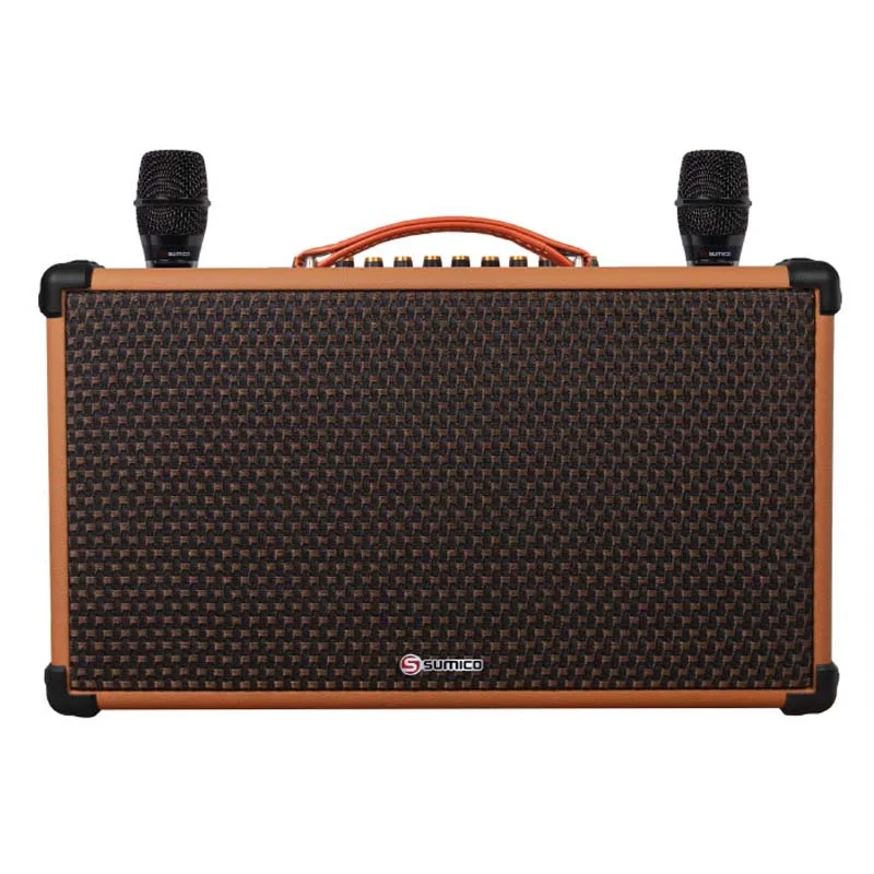 Loa Sumico BT-S53, Bass 13 cmx2, Công suất 100W, Bluetooth 5.0, HDMI, RCA, USB, Kèm 2 MIC