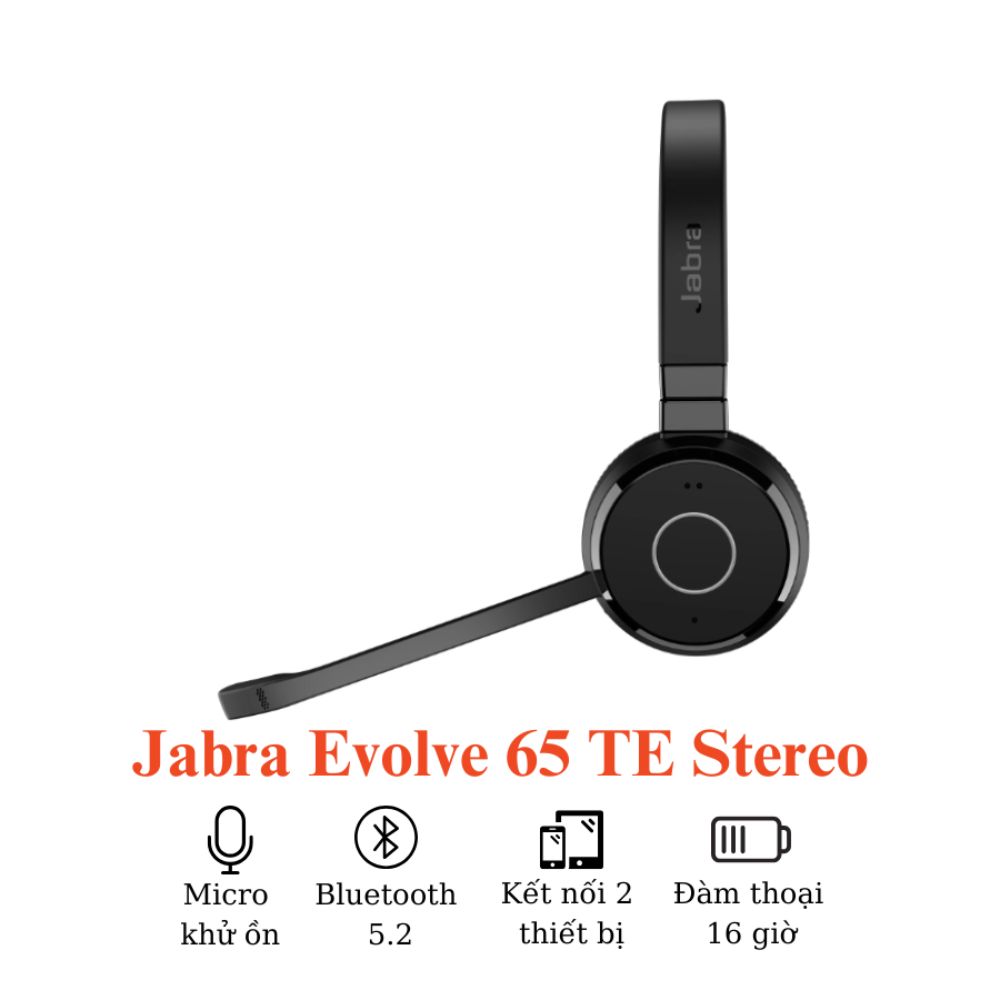 Tai nghe call center Jabra Evolve 65 TE Link 390a MS Stereo