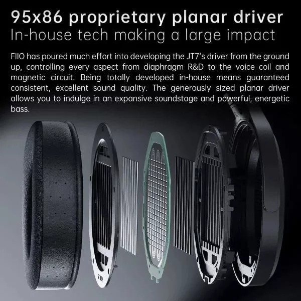 Ảnh minh họa Tai Nghe Fiio JT7 Đenmaster Chụp Tai 2
