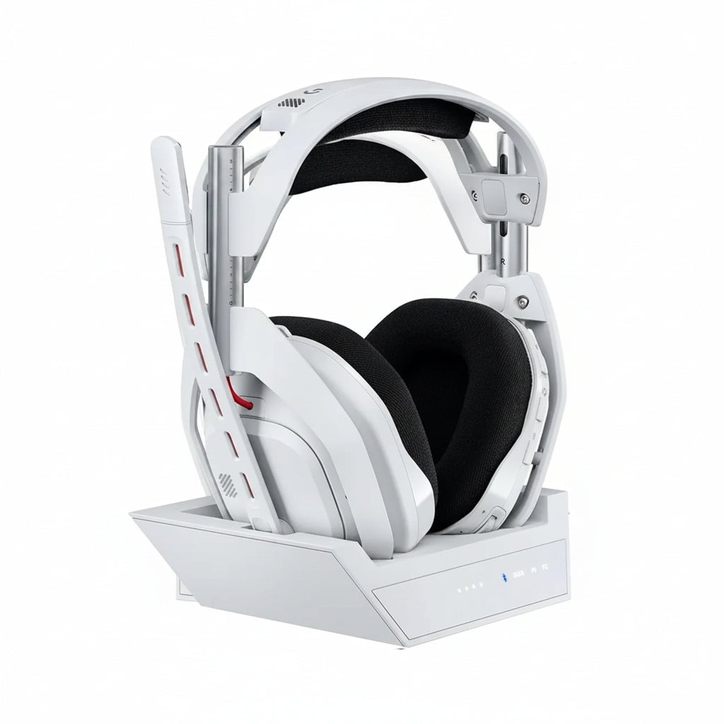 Tai nghe gaming không dây Logitech G Astro A50 LIGHTSPEED + đế sạc - White
