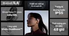  Tai nghe không dây Shokz OpenFit 2 Plus 
