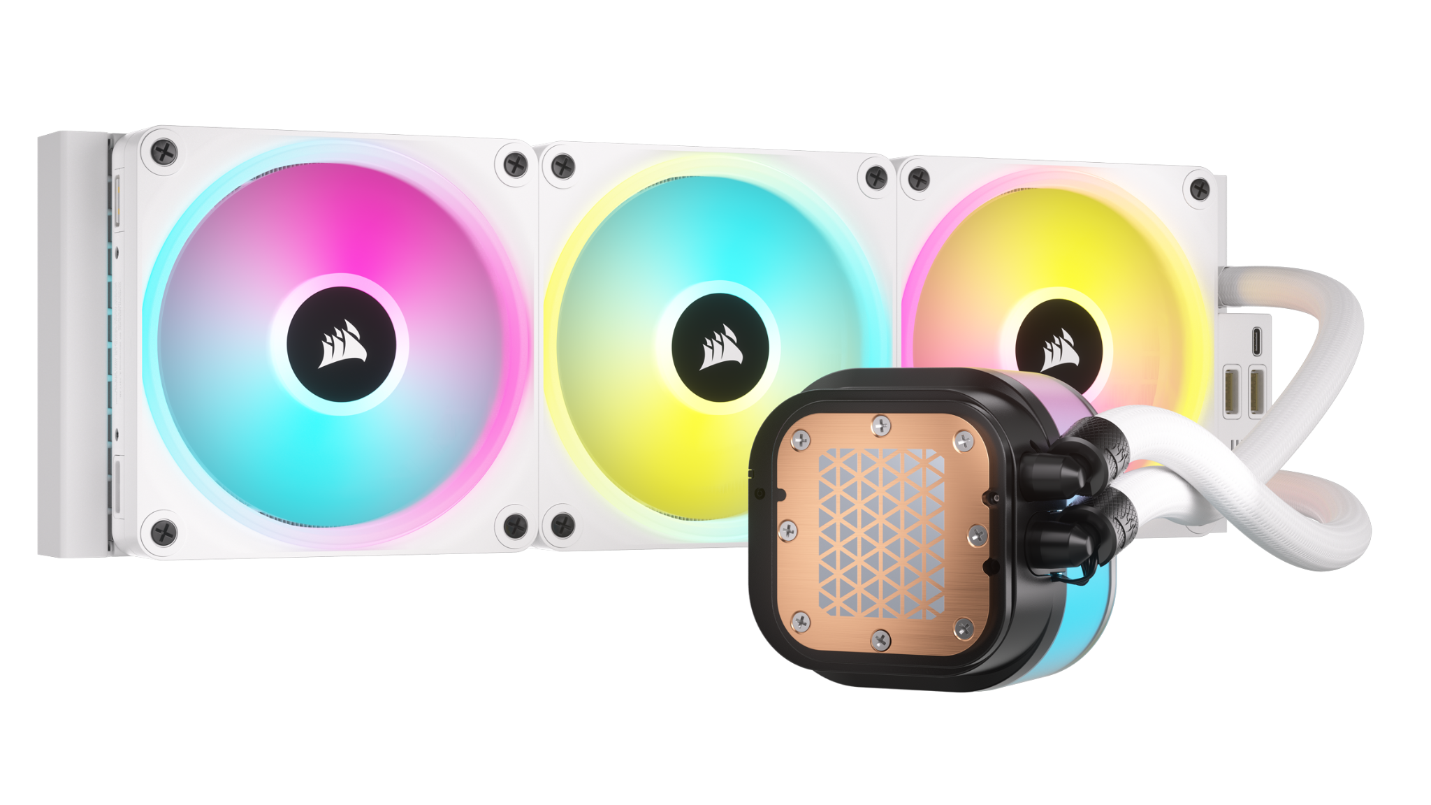 Ảnh minh họa Tản nhiệt AIO Corsair iCUE LINK H150i RGB White (CW-9061006-WW) 3