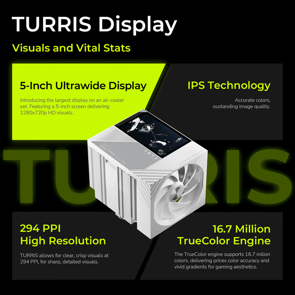 Ảnh minh họa Tản nhiệt khí TRYX TURRIS 620 BLACK H-T620N-DM2M-G0K 2