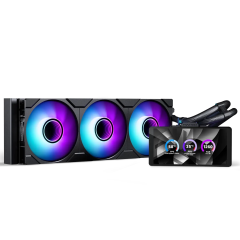  Tản Nhiệt Nước AIO Phanteks Glacier One 360M25 LCD Black 