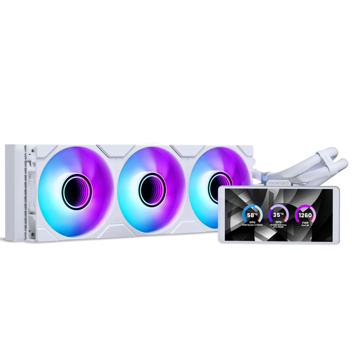 Tản Nhiệt Nước AIO Phanteks Glacier One 360M25 LCD White