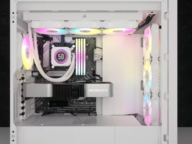 Ảnh minh họa Tản nhiệt nước Corsair H150i ELITE LCD XT White CW-9060077-WW 3