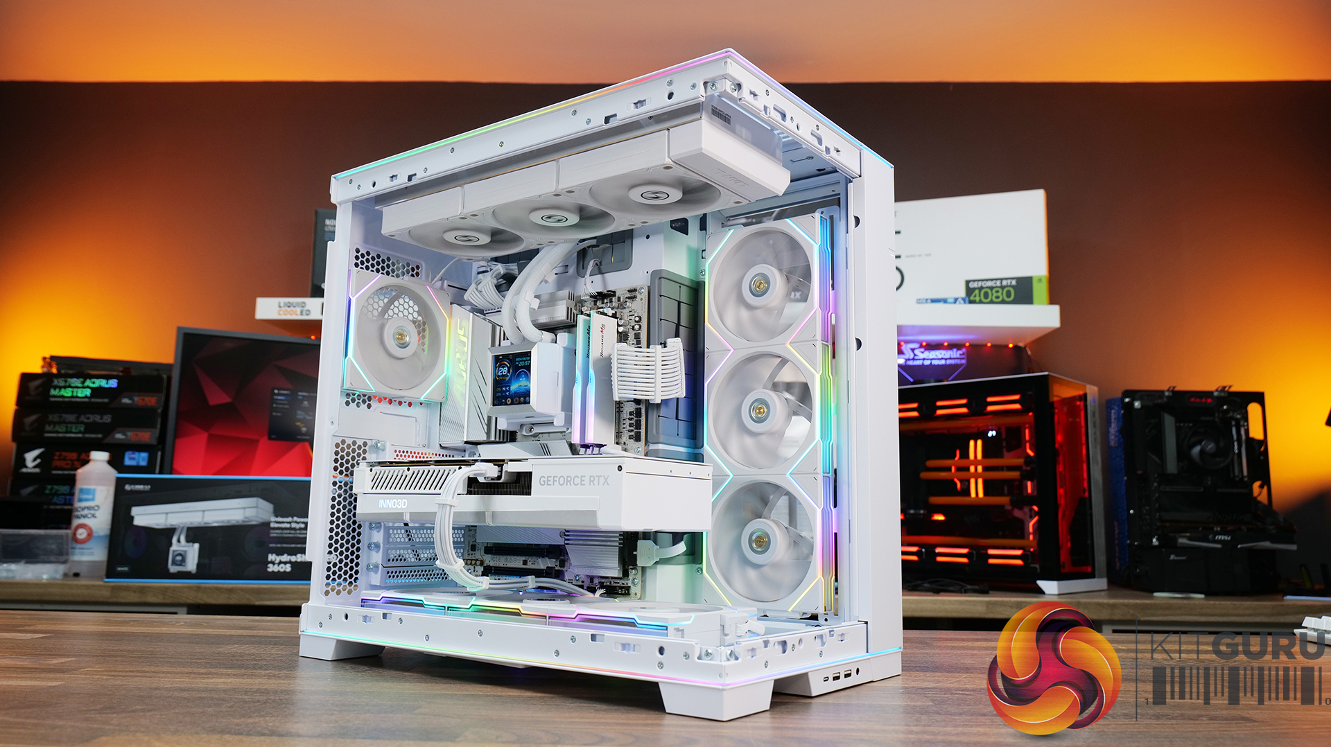 Ảnh minh họa Tản Nhiệt Nước Lian Li HydroShift LCD 360S non RGB fan White 2