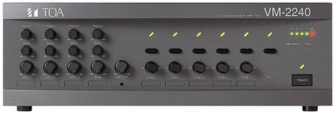 Tăng âm liền Mixer 5 vùng loa công suất 240W: VM-2240