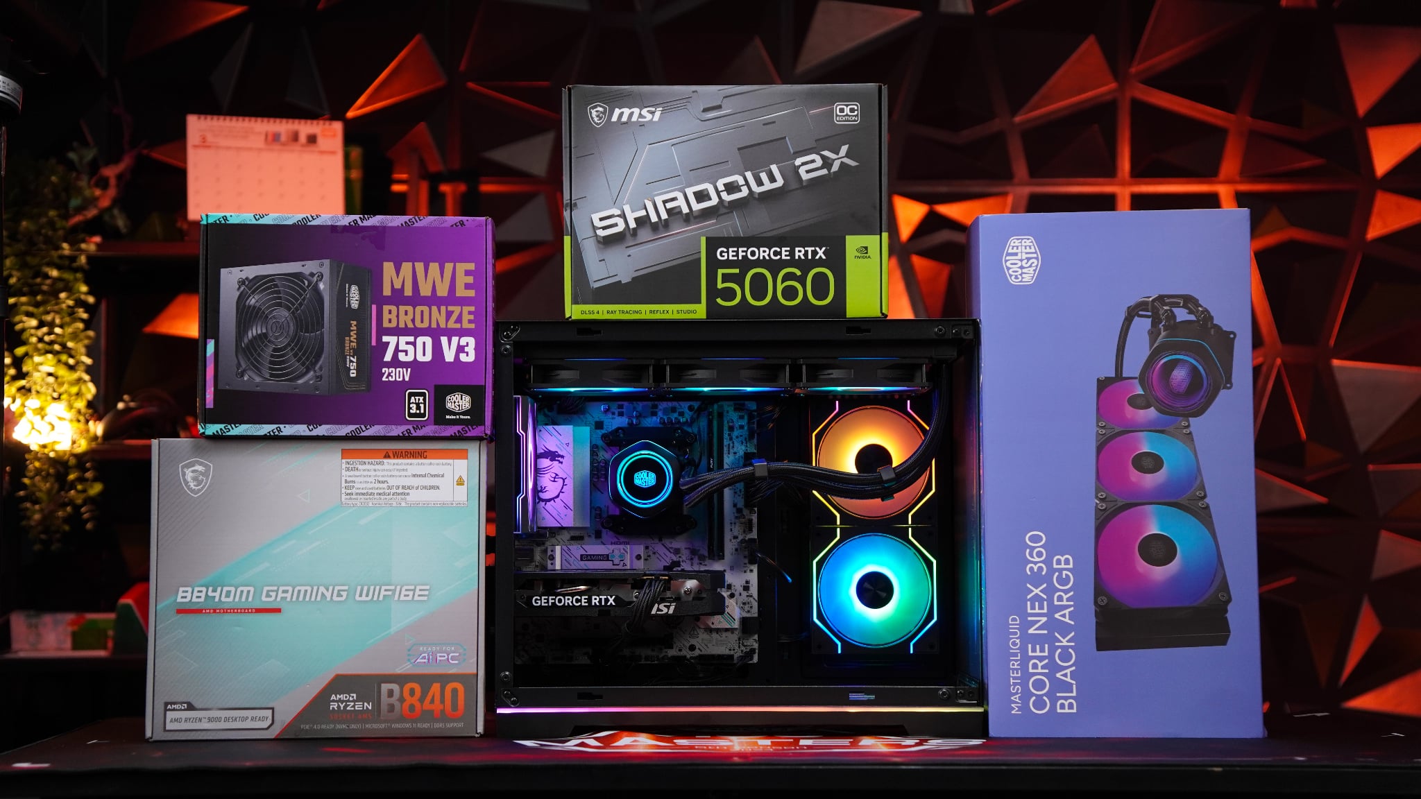 Ảnh minh họa PC Gaming STAR Hunt SS | AMD Ryzen 7 7700, B840M WiFi, DDR5 16GB, SSD 512GB, RTX 5060 2