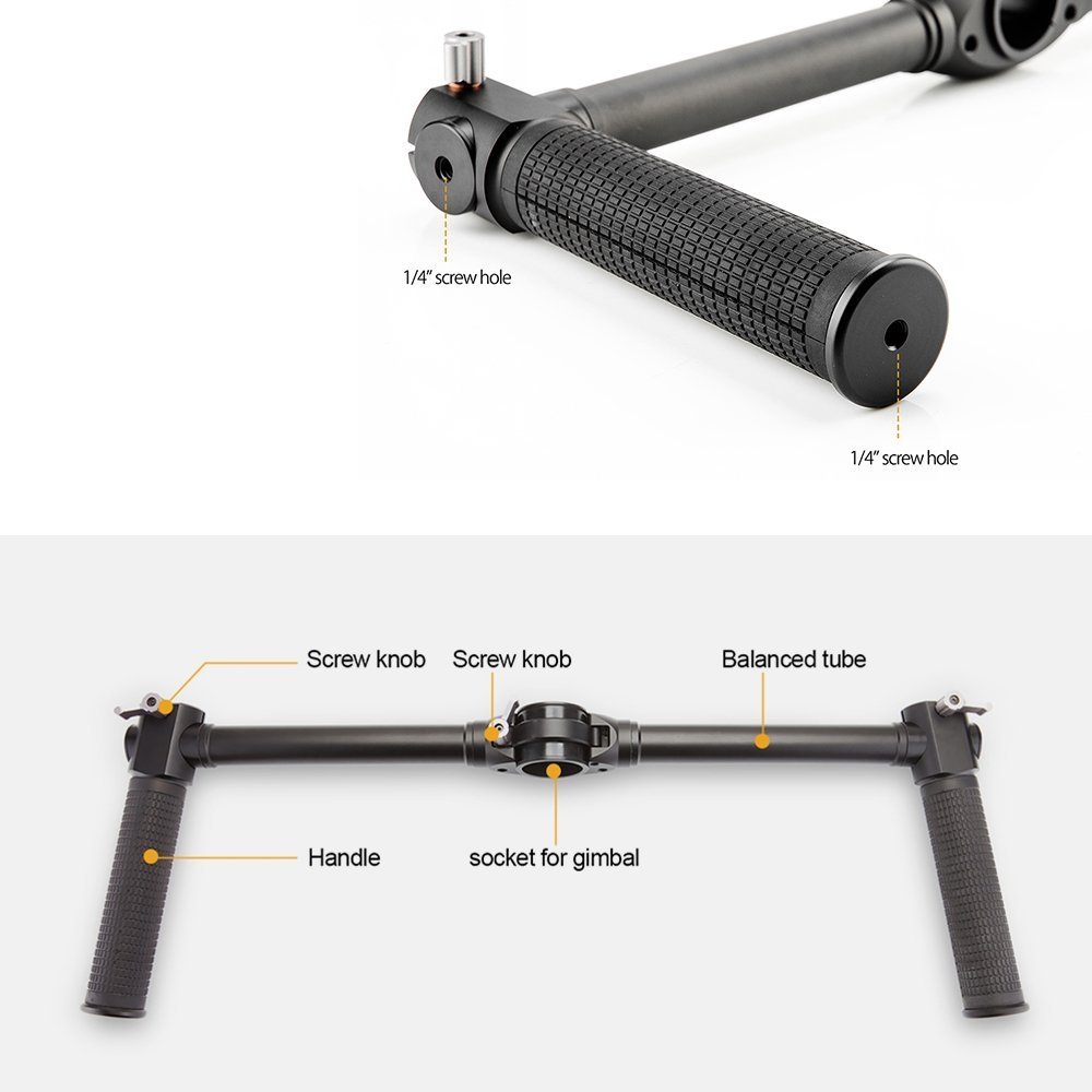 Ảnh minh họa Tay cầm đôi cho Gimbal Zhiynn Crane 2 1