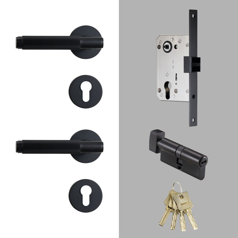 Ảnh minh họa Tay nắm cửa đồng nguyên khối phong cách tối giản Italia DOOROOM 2