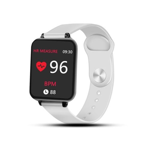 Đồng hồ thông minh B57 White – Màn hình IPS 1,3 inch, Theo dõi nhịp tim, huyết áp, oxy trong máu, nhắc nhở thông minh