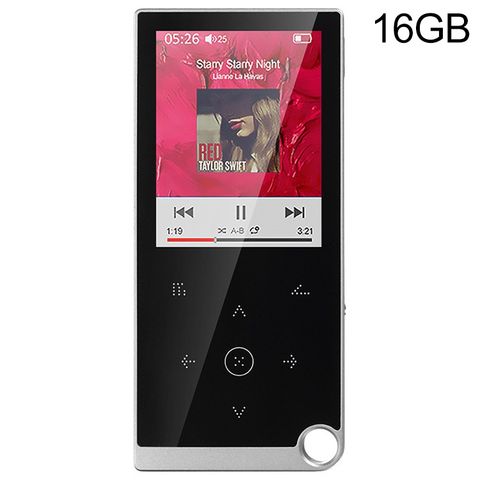 Nút cảm ứng E05 2.4 inch MP4/MP3 Player Trắng – Hỗ trợ sách điện tử, đồng hồ báo thức, tắt hẹn giờ, dung lượng 16GB