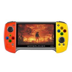  X19 Plus Red & Yellow – Máy chơi game cầm tay 5,1 inch, 8GB, Hỗ trợ thẻ TF và Đầu ra AV 