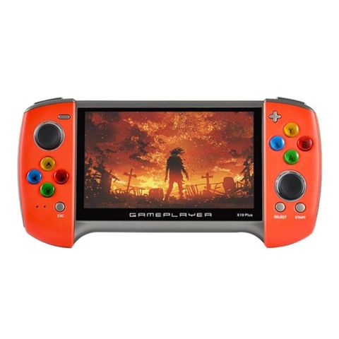X19 Plus Red – Máy chơi game cầm tay 5,1 inch, 8GB, Hỗ trợ thẻ TF và Đầu ra AV