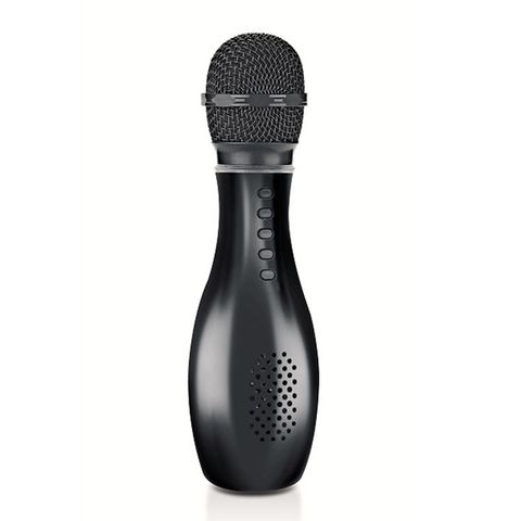 Q007 Micro Bluetooth Karaoke Đen – Loa 3W, hiệu ứng vang, pin 18650, thay đổi giọng hát