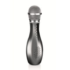 Q007 Micro Bluetooth Karaoke Xám – Loa 3W, hiệu ứng vang, pin 18650, thay đổi giọng hát 