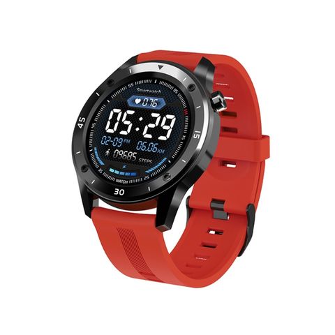 Đồng hồ thông minh F22 1.3 inch Red – Nhịp tim, IP67 & Vòng đeo silicone