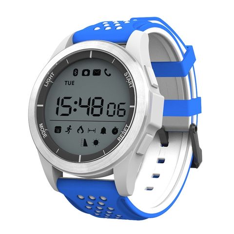 F3 Smart Watch White & Blue – Đồng hồ thể thao IP68, pin siêu trâu 365 ngày