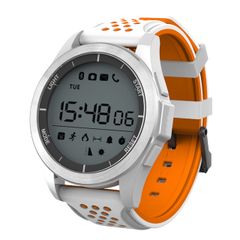  F3 Smart Watch White & Orange – Đồng hồ thể thao IP68, pin siêu trâu 365 ngày 