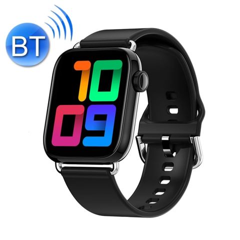 QY03 Smart Business Watch Black Silicone – Đồng hồ thông minh IP68, đo oxy & nhịp tim