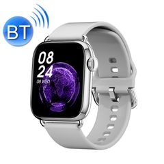  QY03 Smart Business Watch Silver Silicone – Đồng hồ thông minh IP68, đo oxy & nhịp tim 