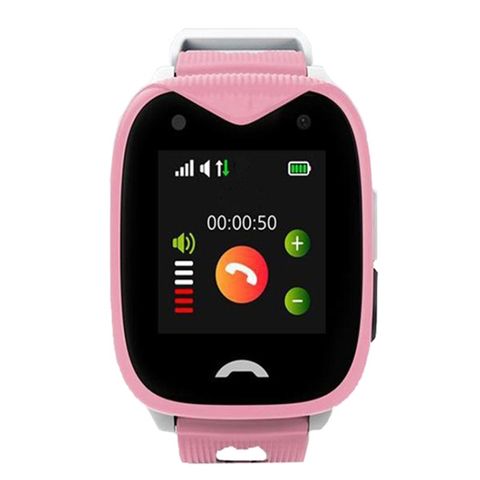 Đồng hồ điện thoại D8 Clear cho trẻ em Pink – Định vị GPS, IP68, gọi 2 chiều