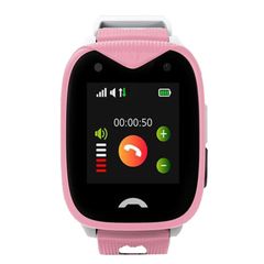  Đồng hồ điện thoại D8 Clear cho trẻ em Pink – Định vị GPS, IP68, gọi 2 chiều 