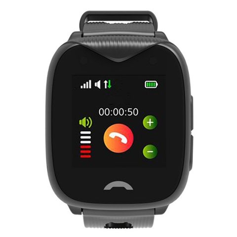 Đồng hồ điện thoại D8 Clear cho trẻ em Black – Định vị GPS, IP68, gọi 2 chiều