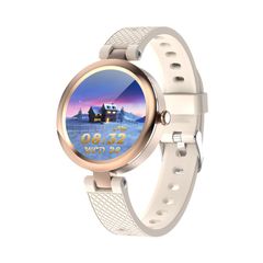  P10 Smartwatch Beige – Theo dõi nhiệt độ & nhịp tim, Màn hình Retina 1,1 inch 