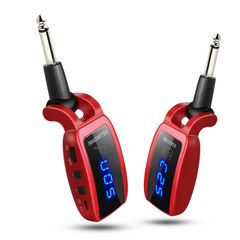  U12DX Jack 6.35mm Bộ thu phát đàn guitar không dây Đỏ – Kết nối ổn định, linh hoạt 