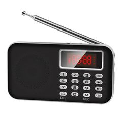 Y-619 FM/AM Mini Radio MP3 Đen – Nghe nhạc, bắt sóng radio, đa năng trong lòng bàn tay 